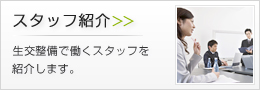 スタッフ紹介 生交整備で働くスタッフを紹介します!!